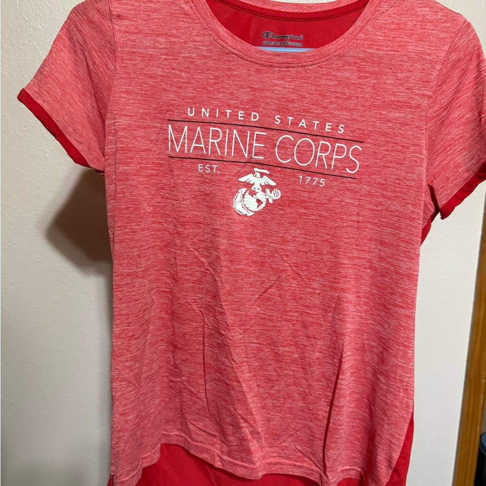 Champion Red Athletic T-Shirt Marine Corps